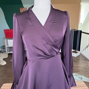 Aritzia Hyde Purple Wrap Dress